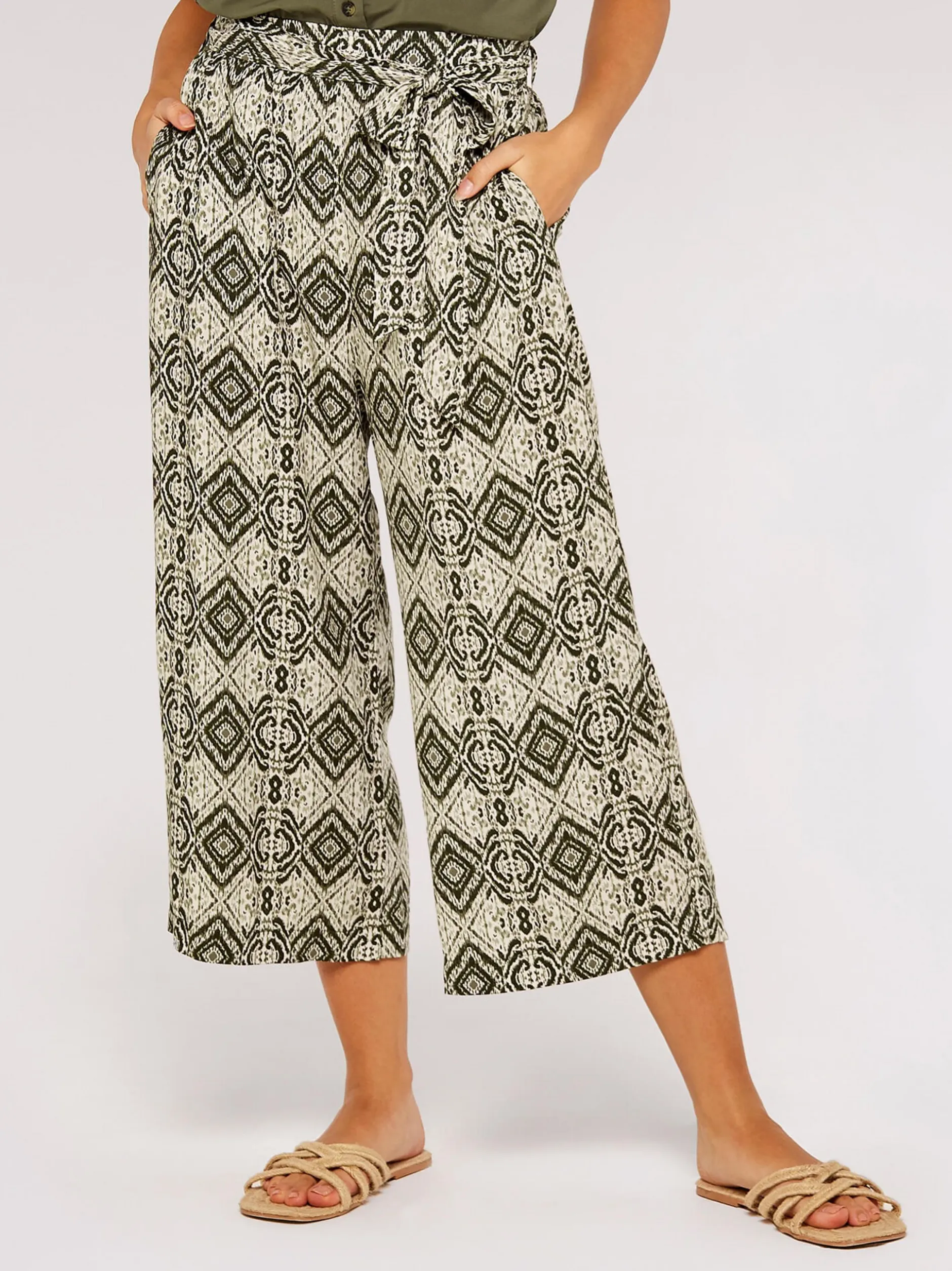 Apricot Damen Hose in oliv ecru - Länge: lang