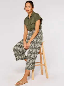Apricot Damen Hose in oliv ecru - Länge: lang