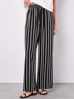 Apricot Damen Hose in schwarz weiß - Länge: lang