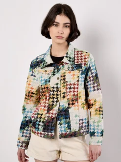 Apricot Damen Jacke in blau mehrfarbig