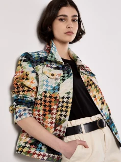Apricot Damen Jacke in blau mehrfarbig