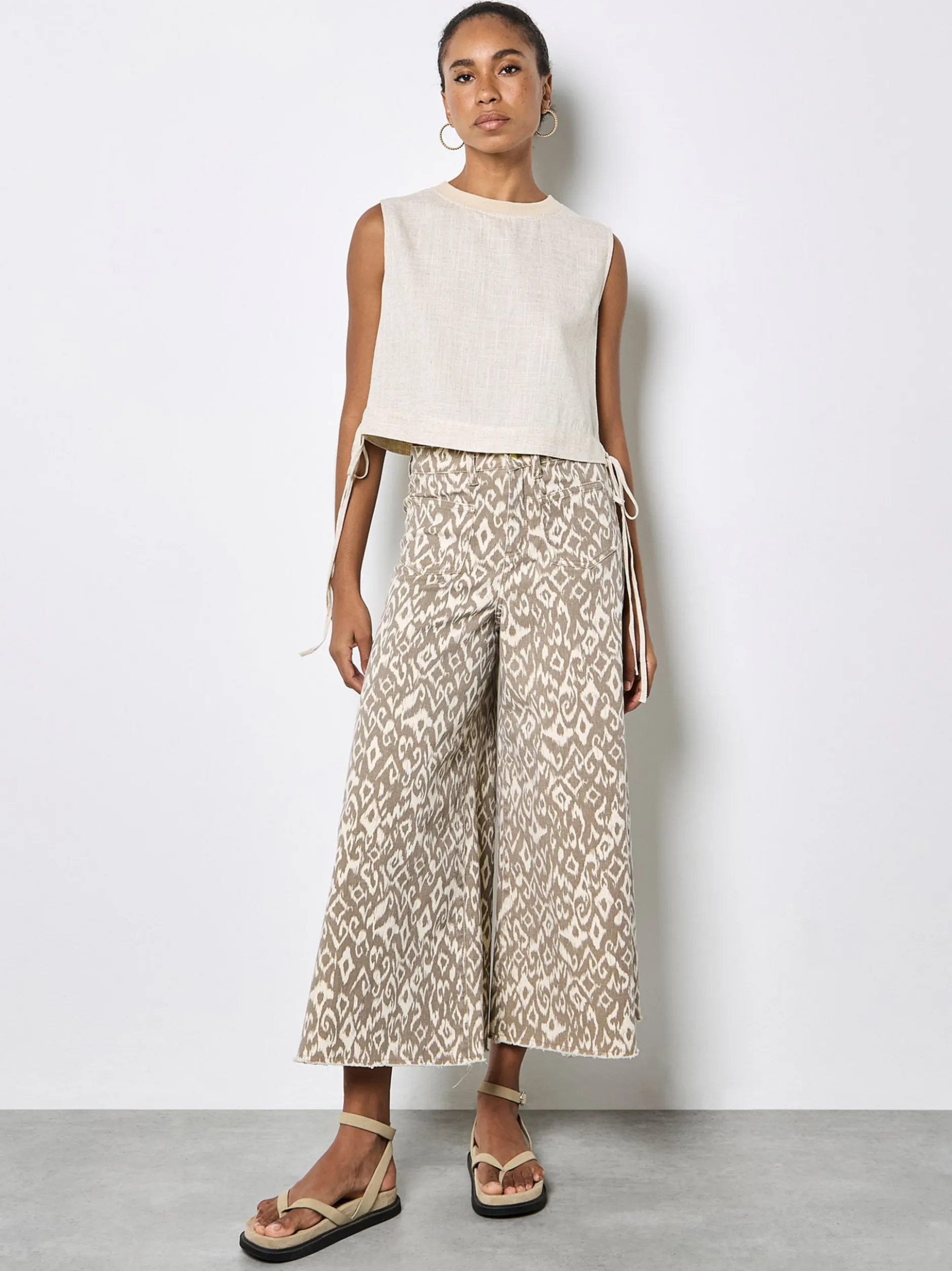 Apricot Damen Jeans in beige - Länge: lang