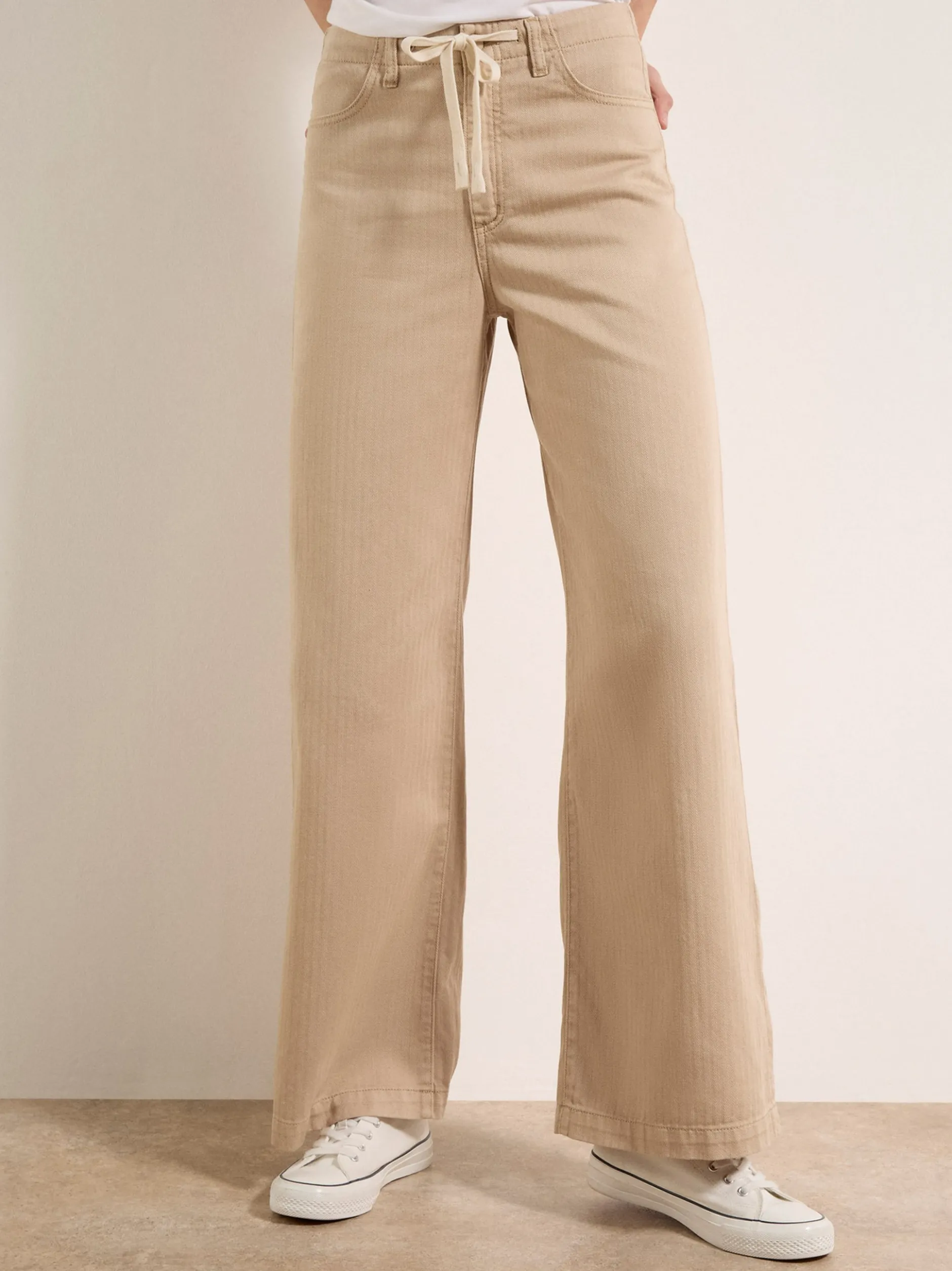 Apricot Damen Jeans in beige - Länge: lang