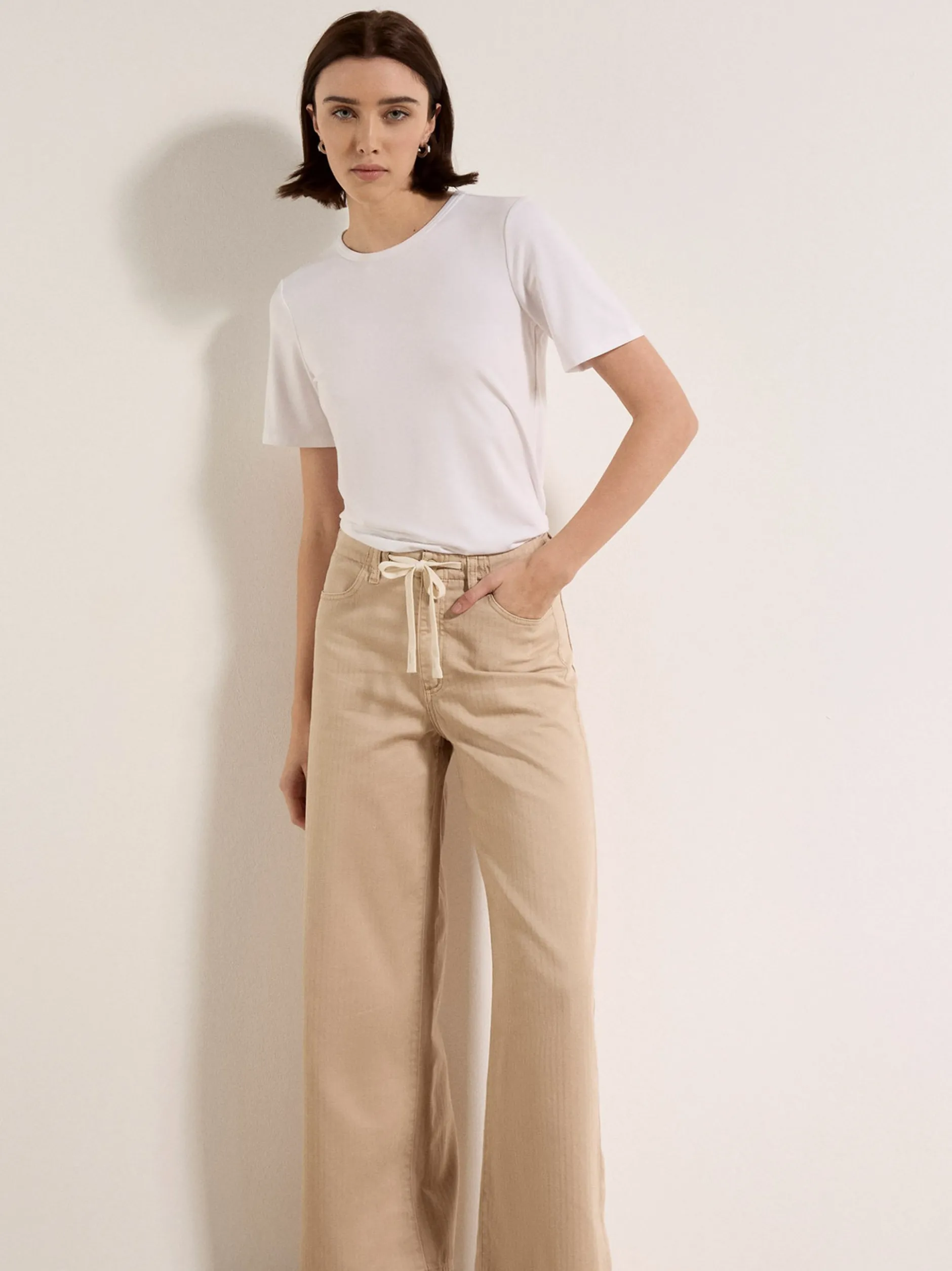 Apricot Damen Jeans in beige - Länge: lang