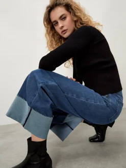 Apricot Damen Jeans in blau - Länge: lang