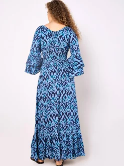 Apricot Damen Maxikleid in blau - Länge: lang