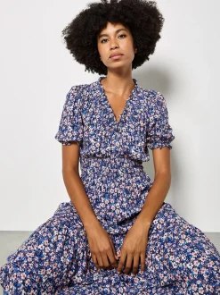 Apricot Damen Maxikleid in blau - Länge: lang
