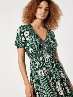 Apricot Damen Maxikleid in grün - Länge: lang