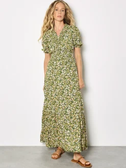 Apricot Damen Maxikleid in grün - Länge: lang