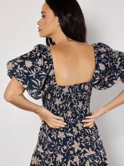Apricot Damen Midikleid in braun - Länge: midi