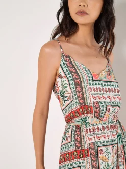 Apricot Damen Midikleid in mehrfarbig - Länge: midi