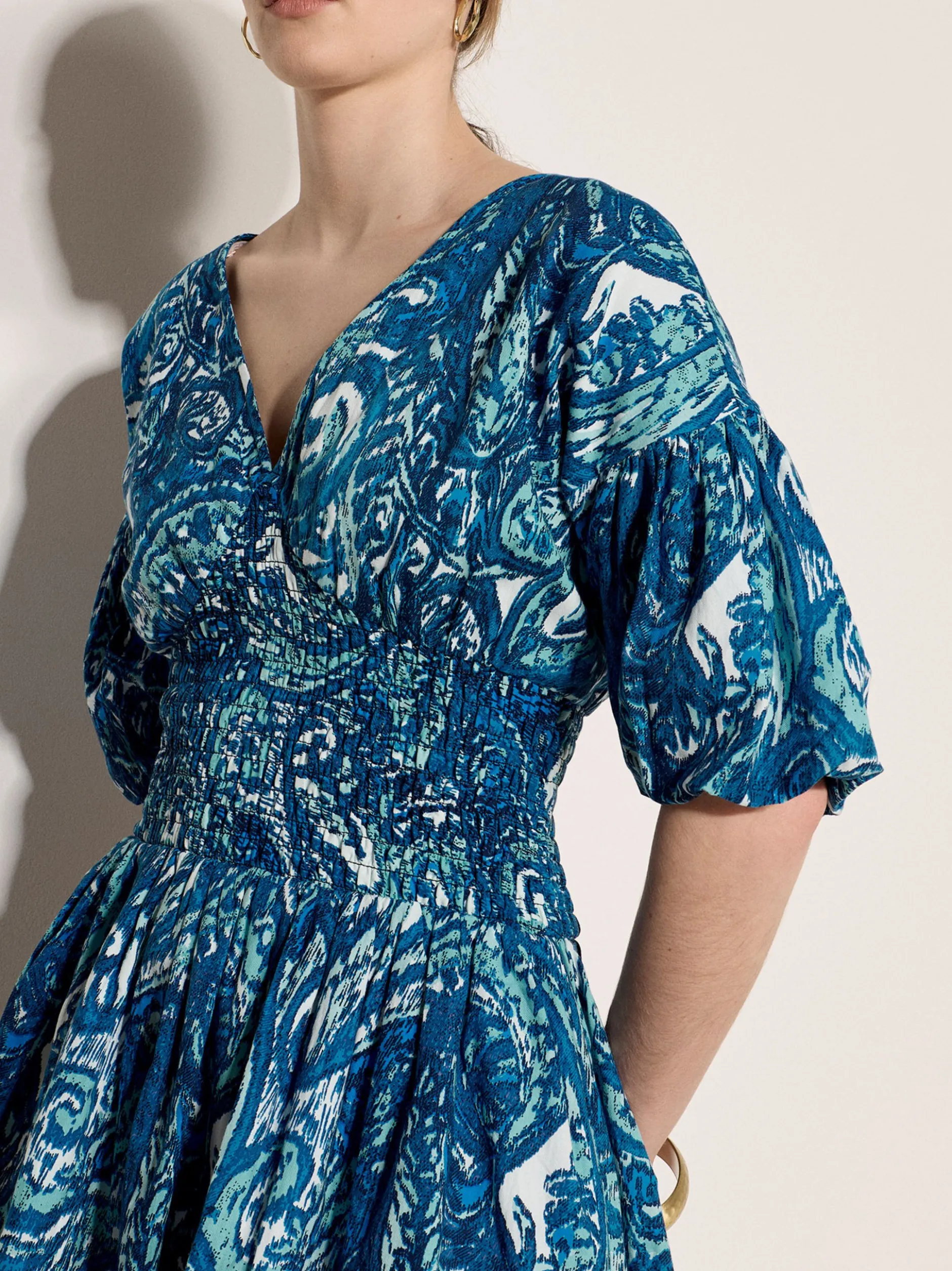 Apricot Damen Minikleid in blau - Länge: knielang