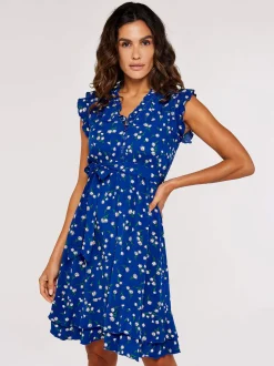 Apricot Damen Minikleid in blau - Länge: kurz