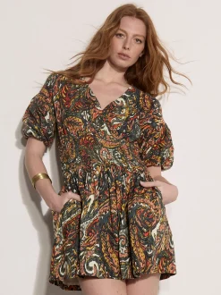 Apricot Damen Minikleid in grün khaki - Länge: knielang