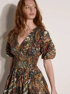 Apricot Damen Minikleid in grün khaki - Länge: knielang
