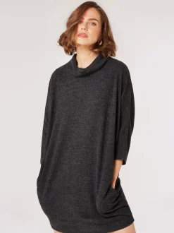 Apricot Damen Minikleid in grau - Länge: kurz