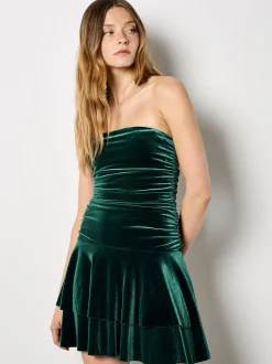 Apricot Damen Minikleid in grün - Länge: kurz