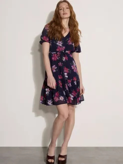 Apricot Damen Minikleid in marine - Ausschnitt: Carmen