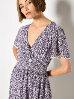 Apricot Damen Minikleid in purple - Länge: kurz