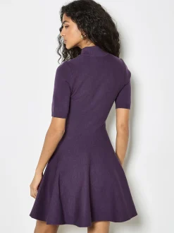 Apricot Damen Minikleid in purple - Länge: kurz