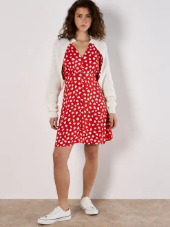 Apricot Damen Minikleid in rot - Länge: kurz