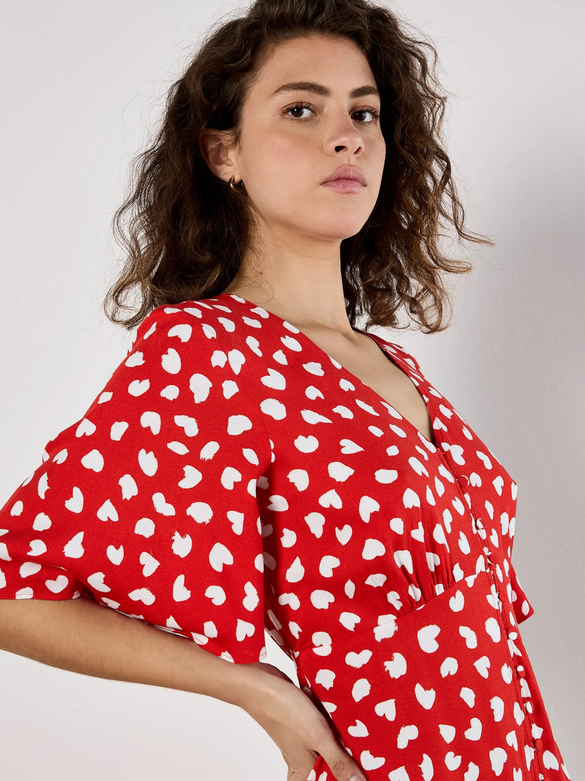 Apricot Damen Minikleid in rot - Länge: kurz