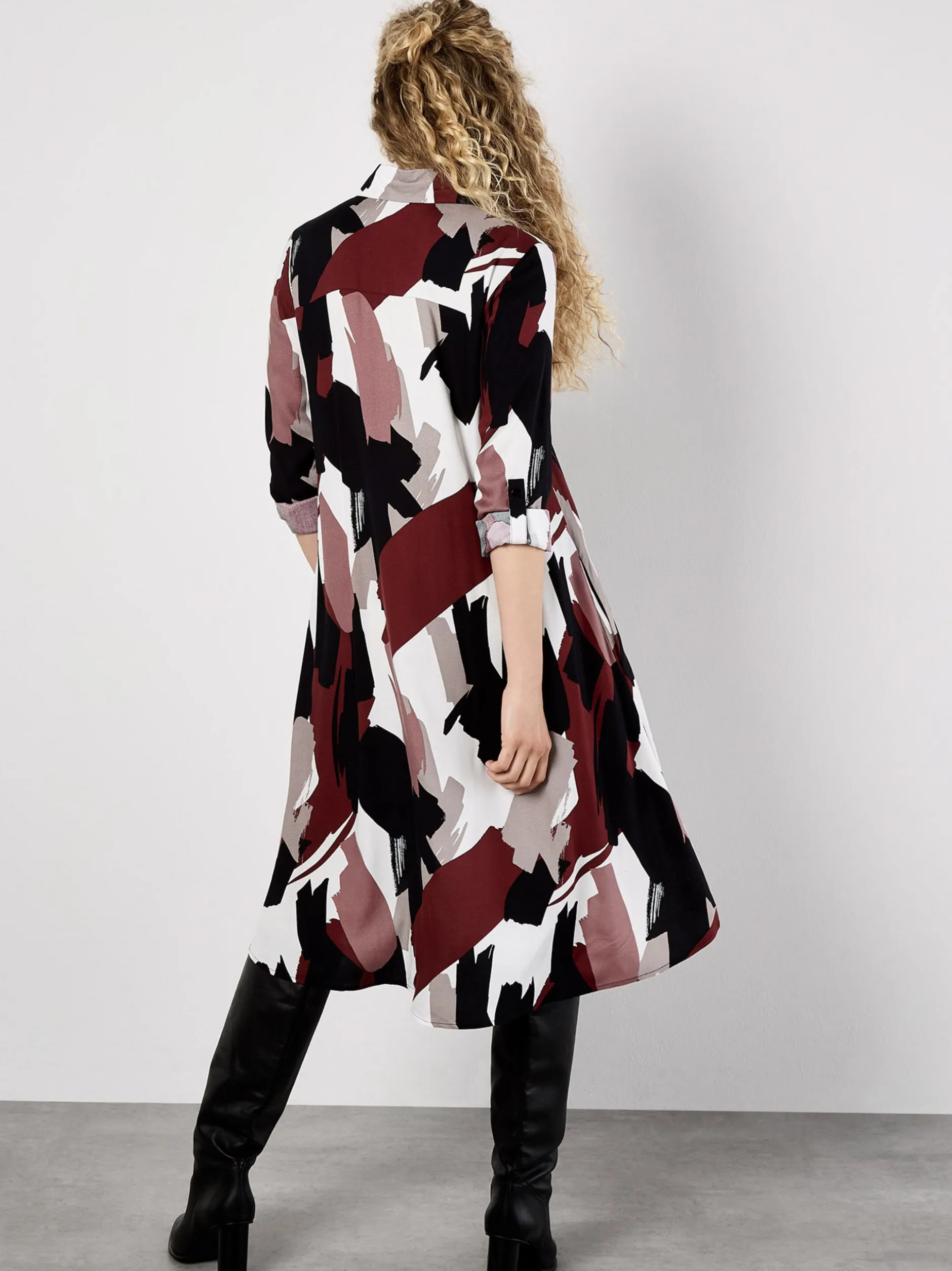 Apricot Damen Minikleid in rosenholz bordeaux