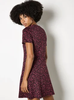Apricot Damen Minikleid in rosenholz bordeaux