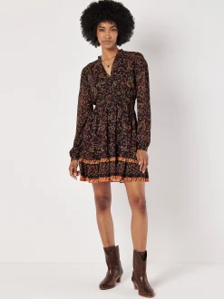 Apricot Damen Minikleid in schwarz - Länge: kurz