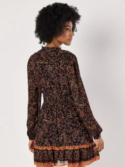 Apricot Damen Minikleid in schwarz - Länge: kurz