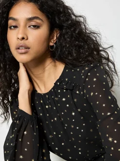 Apricot Damen Minikleid in schwarz - Länge: lang