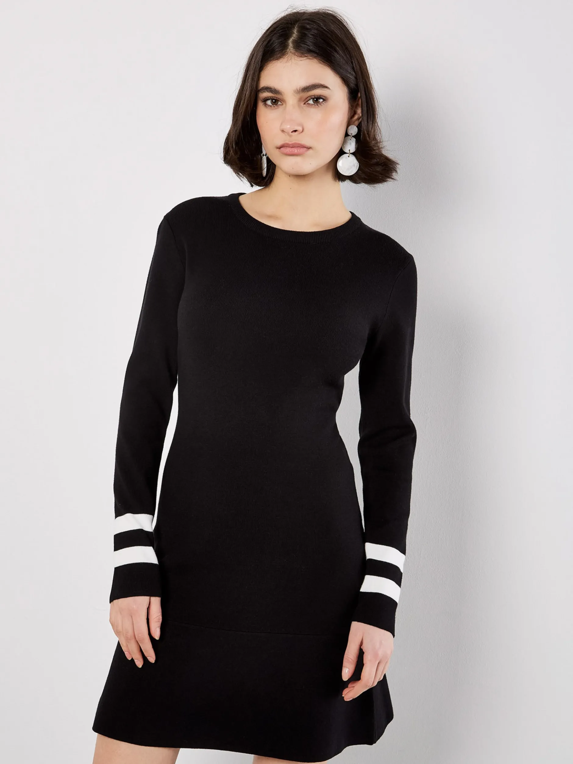Apricot Damen Minikleid in schwarz - Länge: kurz