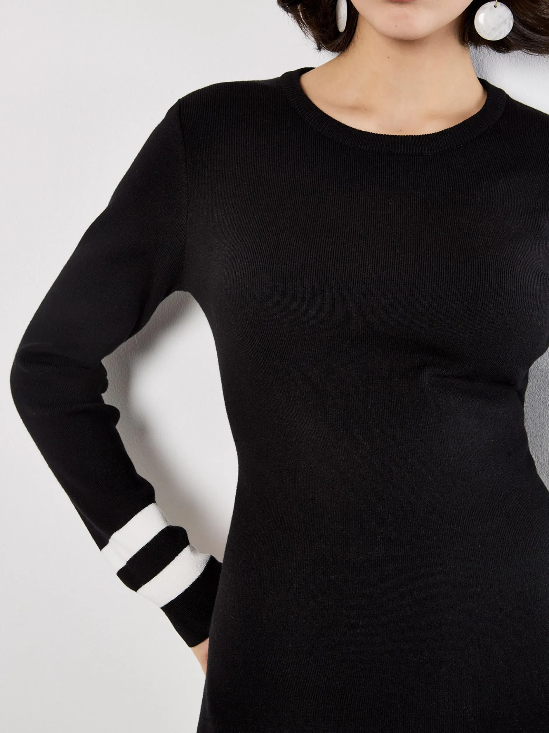 Apricot Damen Minikleid in schwarz - Länge: kurz
