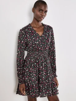 Apricot Damen Minikleid in schwarz - Länge: knielang