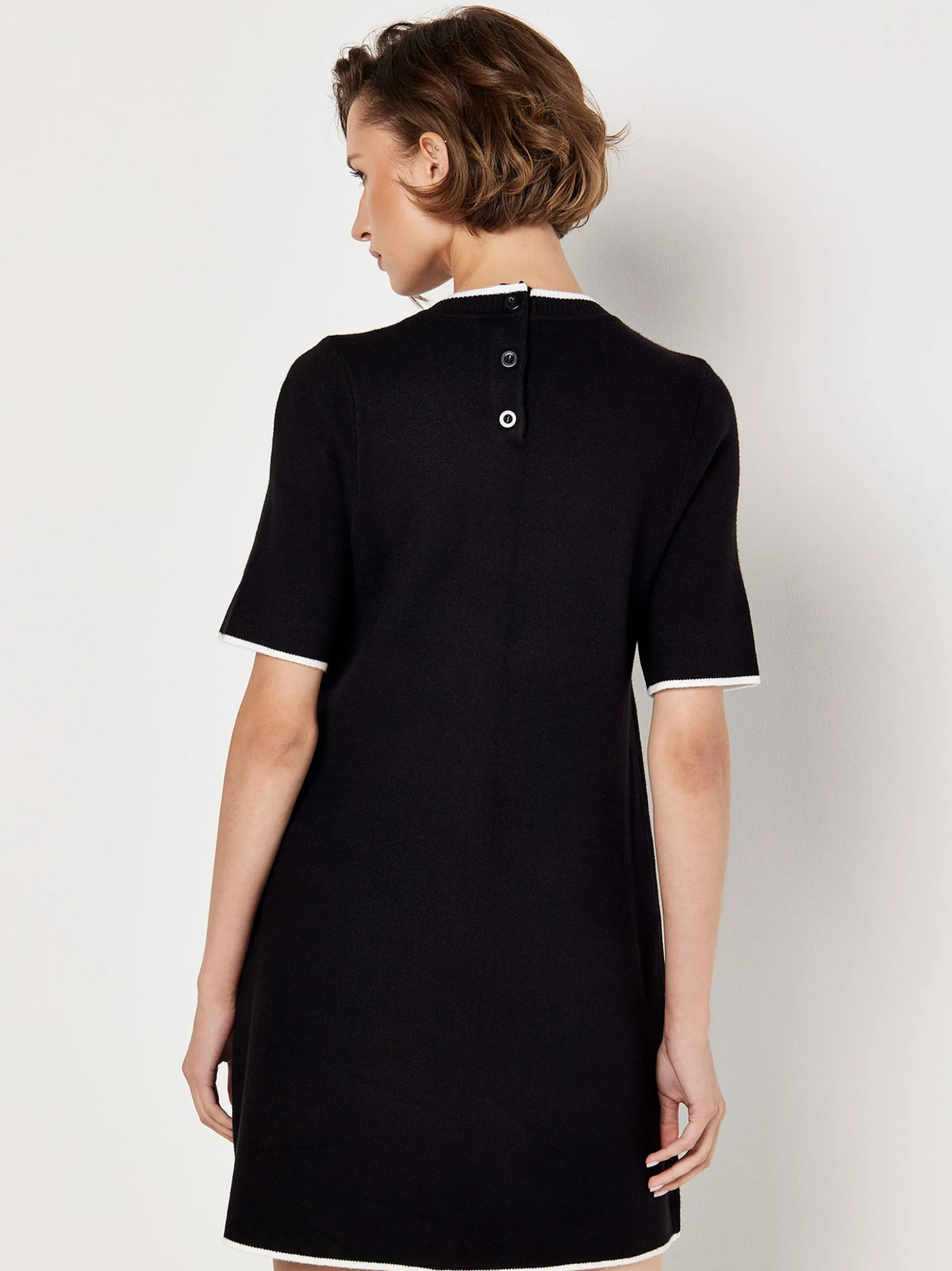 Apricot Damen Minikleid in schwarz - Länge: knielang