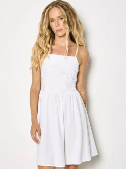 Apricot Damen Minikleid in weiß - Länge: knielang