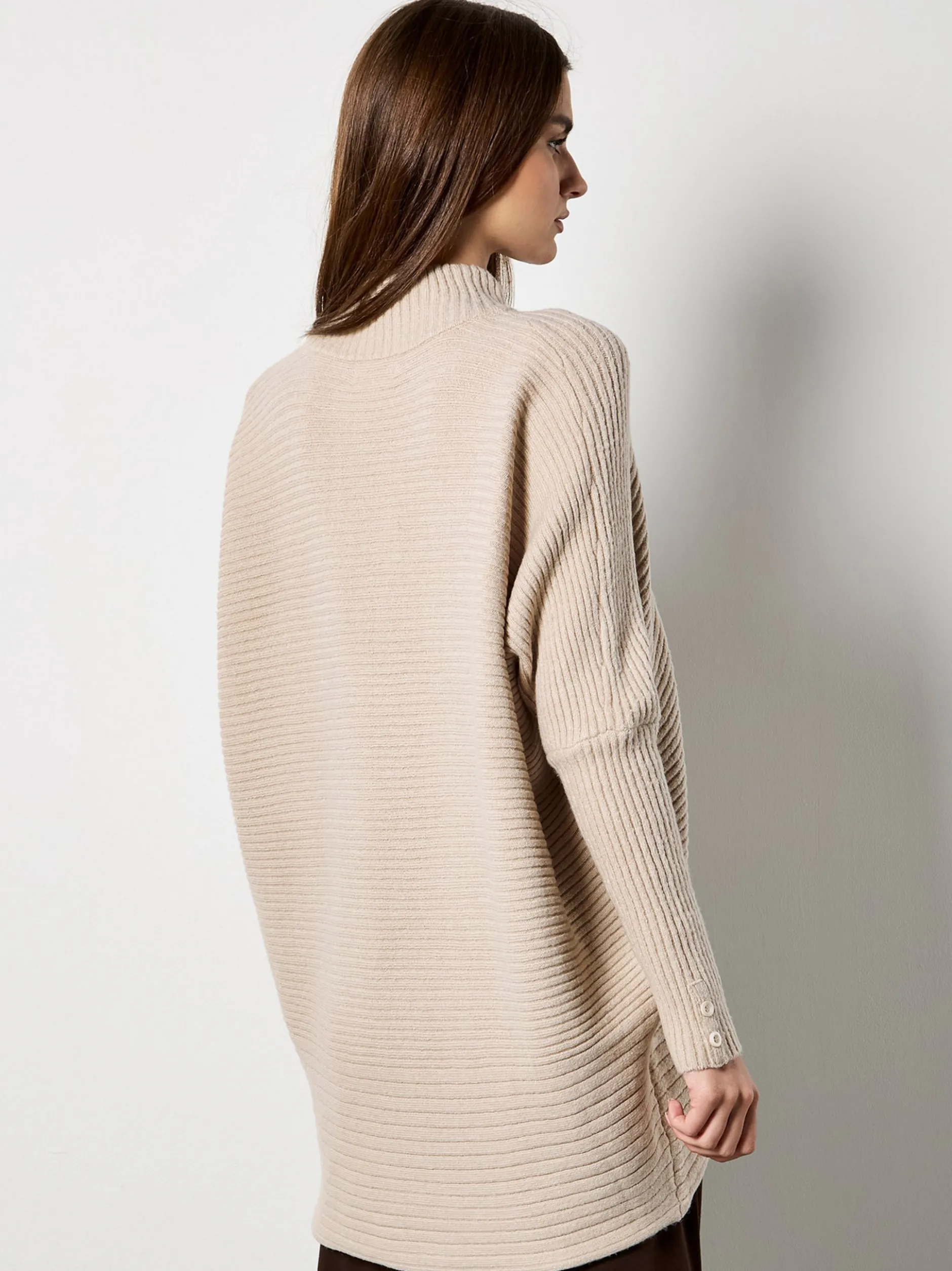 Apricot Damen Pullover in beige - Ausschnitt: Rundhals