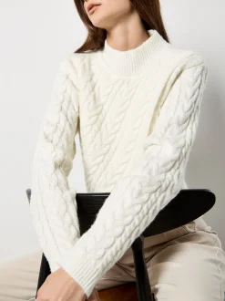 Apricot Damen Pullover in beige - Ärmel: langarm