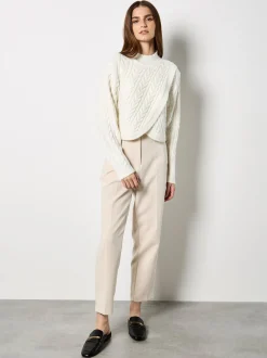 Apricot Damen Pullover in beige - Ärmel: langarm