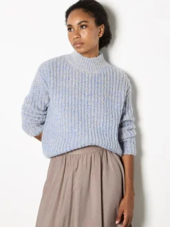 Apricot Damen Pullover in blau - Ärmel: langarm