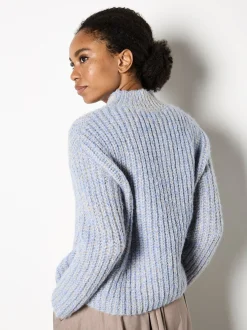 Apricot Damen Pullover in blau - Ärmel: langarm