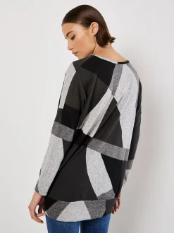 Apricot Damen Pullover in grau - Ärmel: langarm