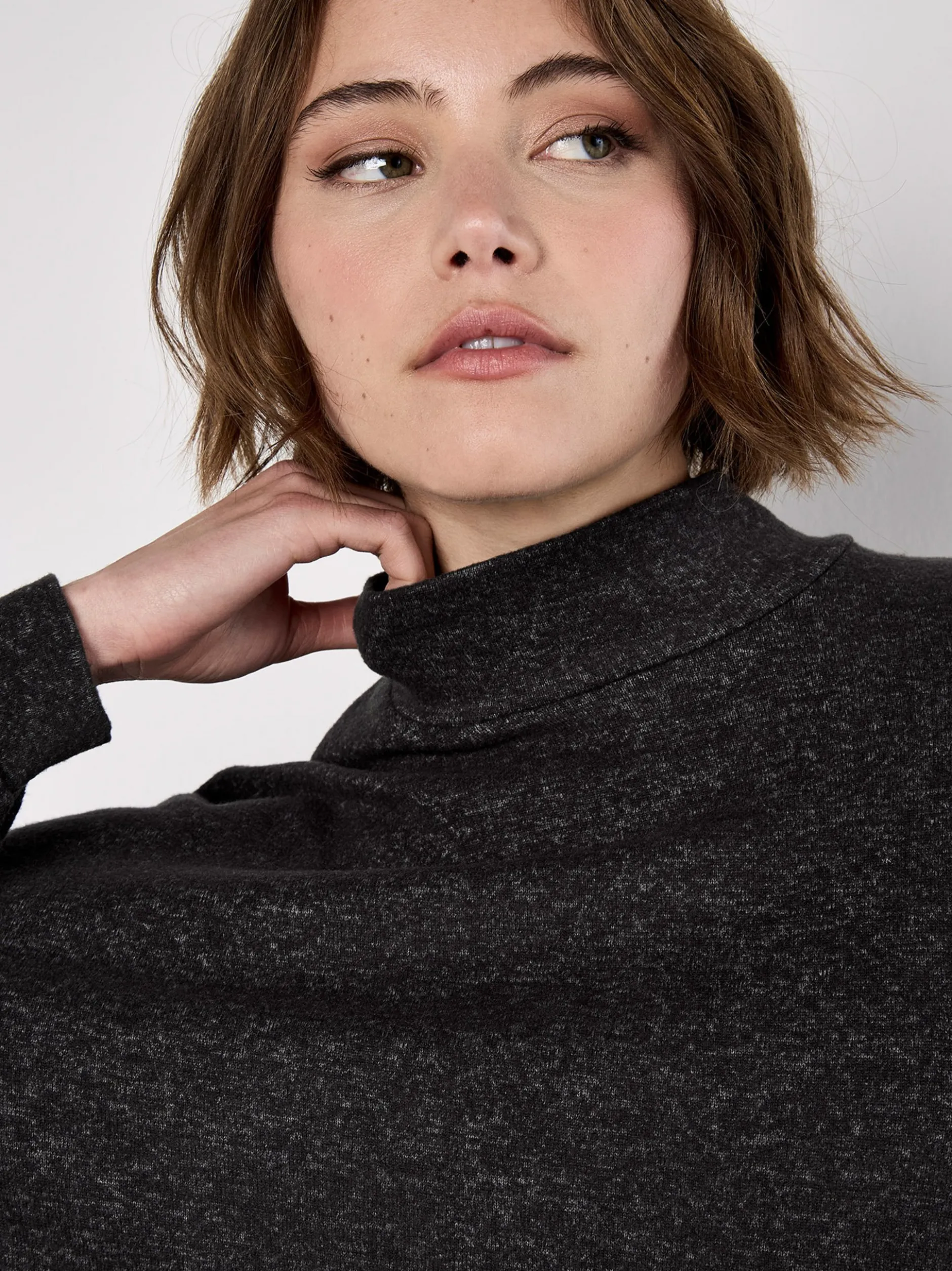 Apricot Damen Pullover in grau - Ärmel: langarm
