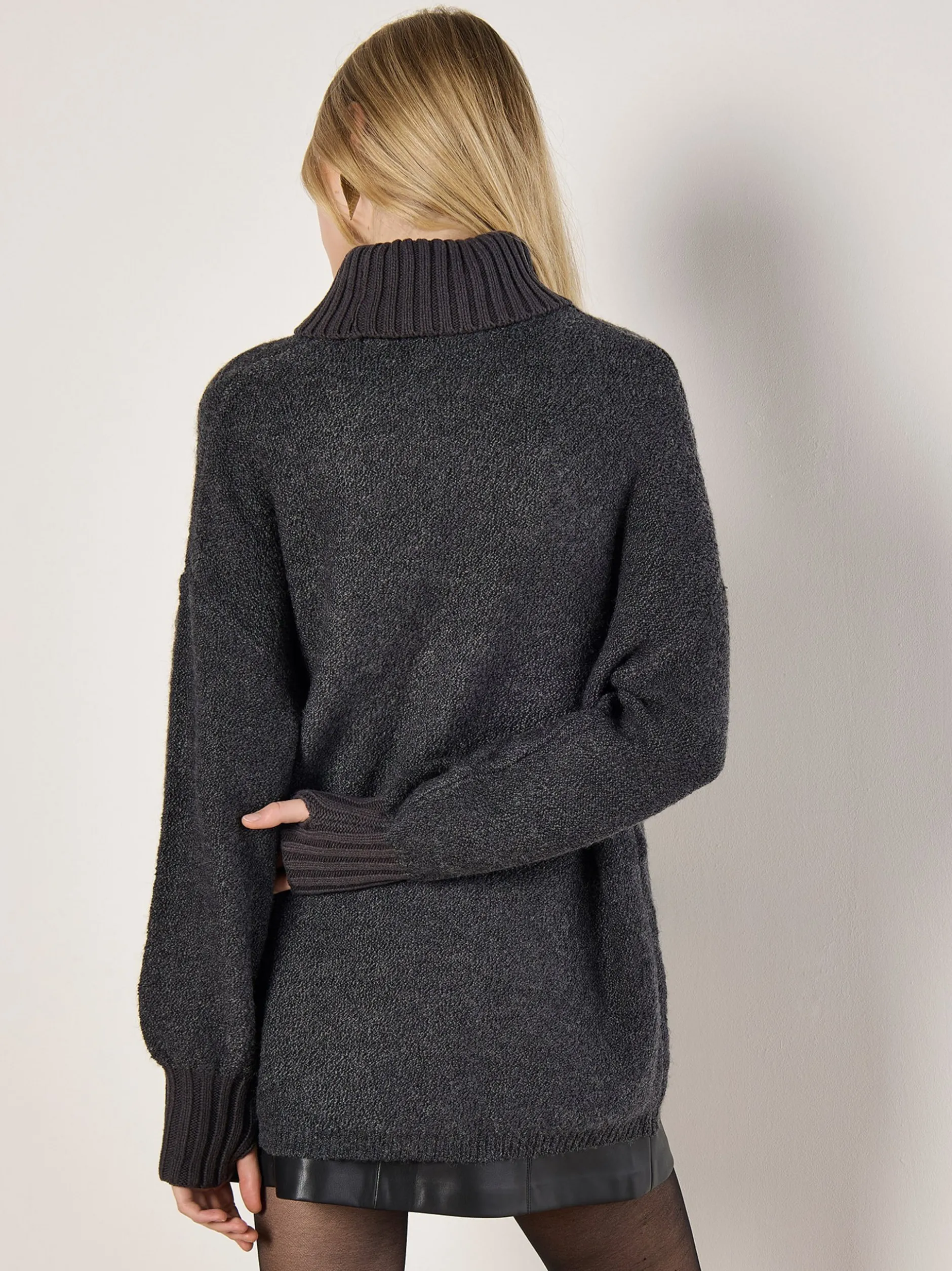 Apricot Damen Pullover in grau - Ärmel: langarm