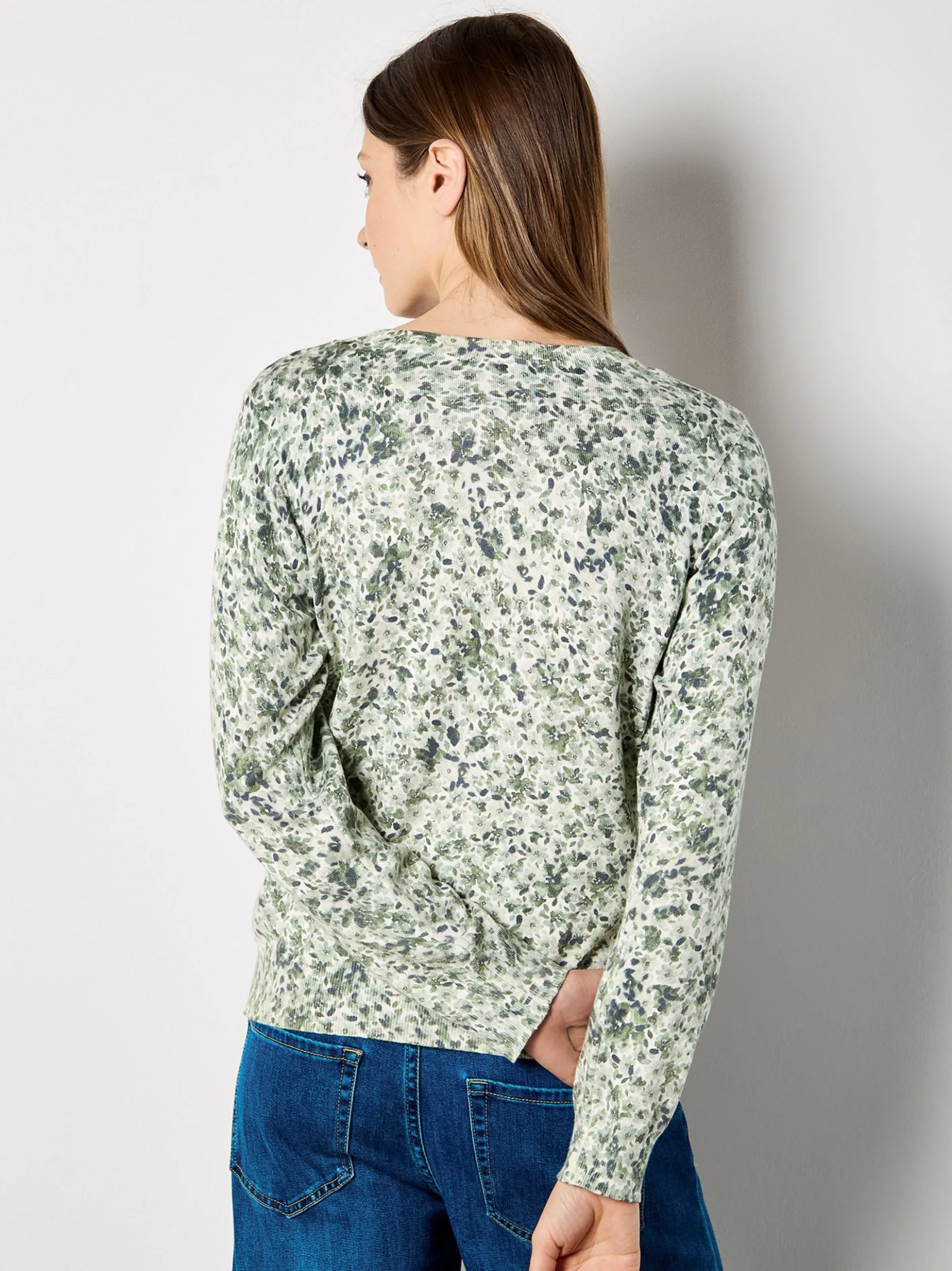 Apricot Damen Pullover in grün mint - Ärmel: langarm