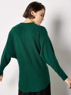 Apricot Damen Pullover in grün - Ausschnitt: Rundhals
