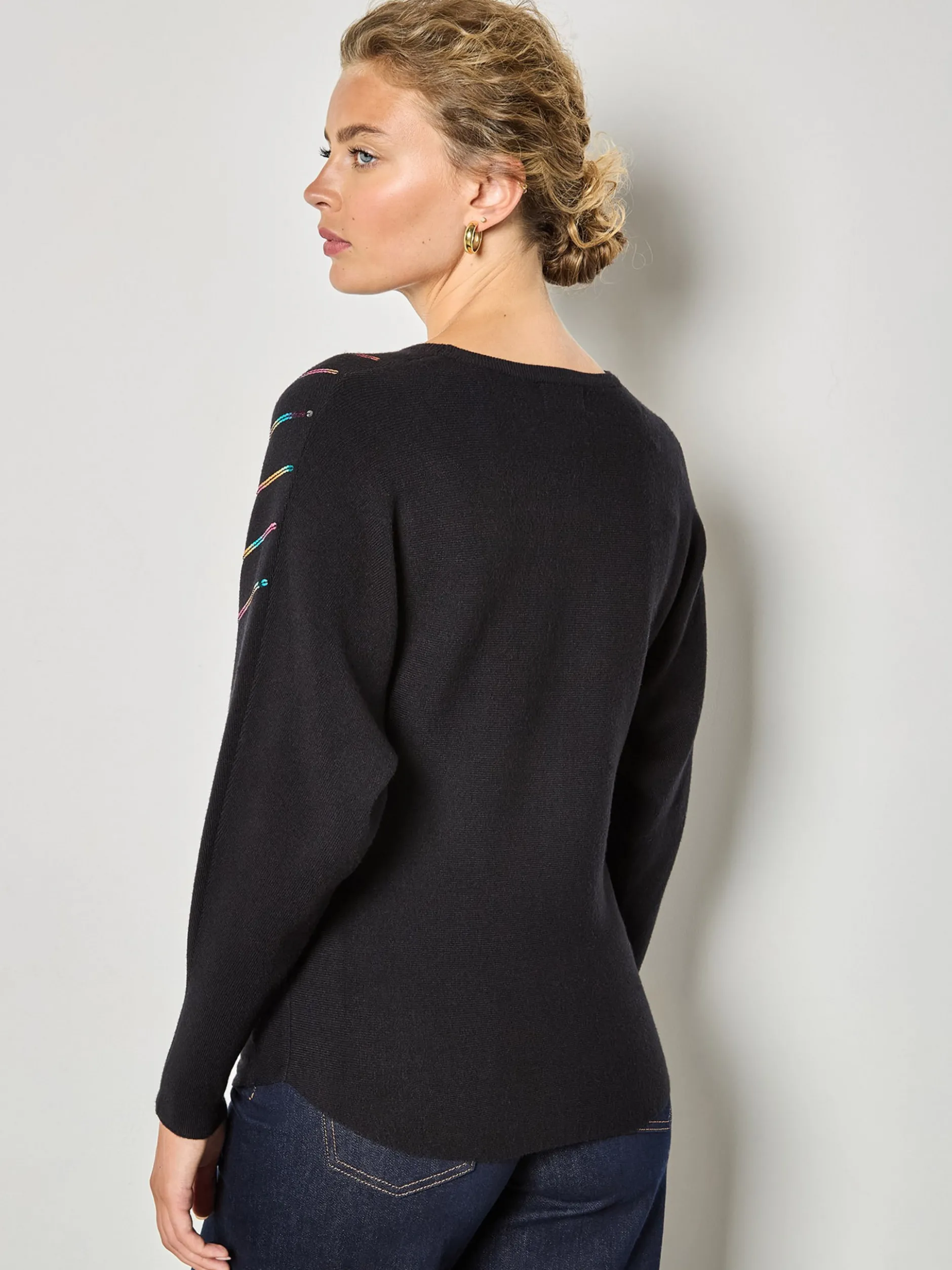 Apricot Damen Pullover in mehrfarbig - Ärmel: langarm