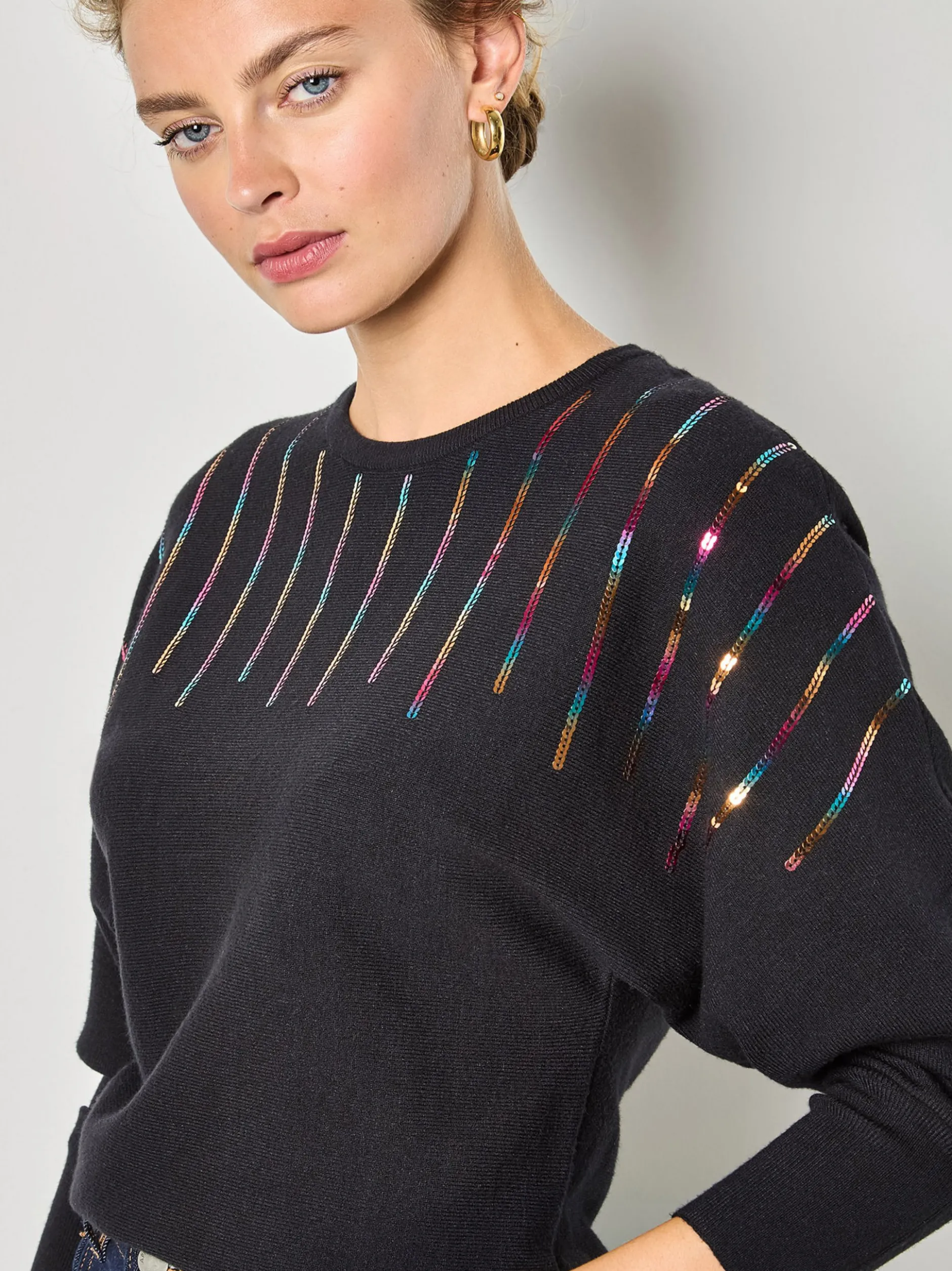 Apricot Damen Pullover in mehrfarbig - Ärmel: langarm