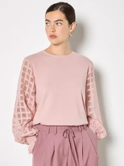 Apricot Damen Pullover in pink - Ausschnitt: Rundhals