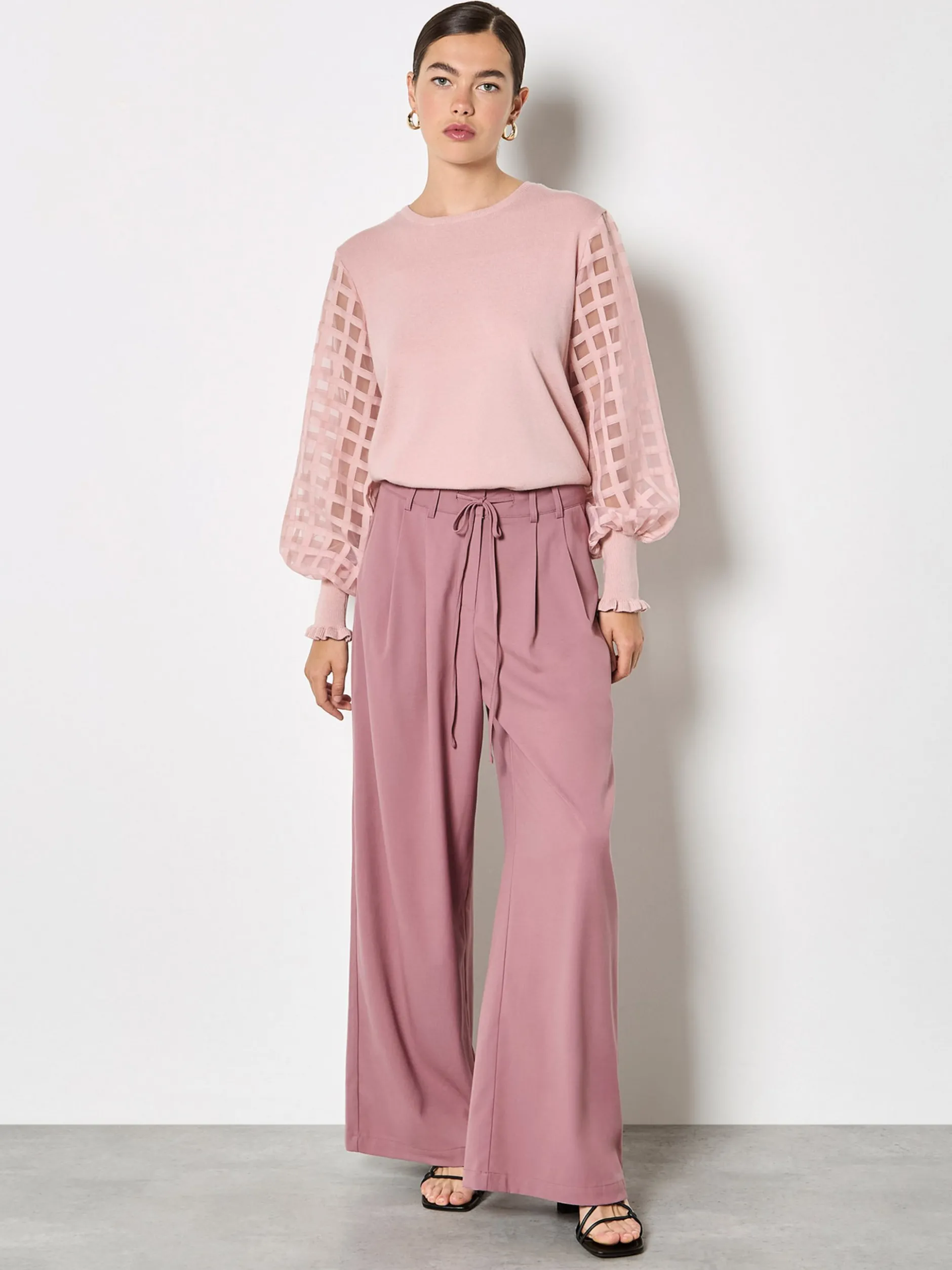 Apricot Damen Pullover in pink - Ausschnitt: Rundhals